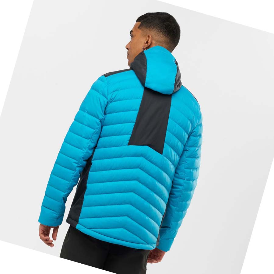 Salomon ESSENTIAL XWARM DOWN INSULATED Kabát Férfi Kék | HU 2323QMA